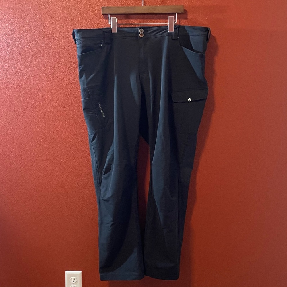 Truewerk Men’s T2‎ Werkpant Durable Black Technical Performance Distressed Pants